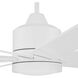 Champion 60 inch Matte White with Matte White/Matte White Blades Ceiling Fan