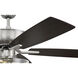 Pro Plus 101 52 inch Brushed Polished Nickel with Driftwood/Grey Walnut Blades Contractor Ceiling Fan