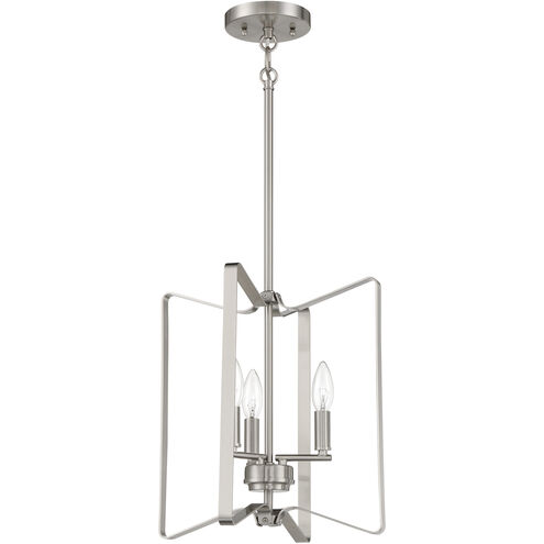 Shayna 3 Light 13 inch Brushed Polished Nickel Foyer Light Ceiling Light