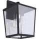Olsen 3 Light 19 inch Midnight Outdoor Wall Lantern
