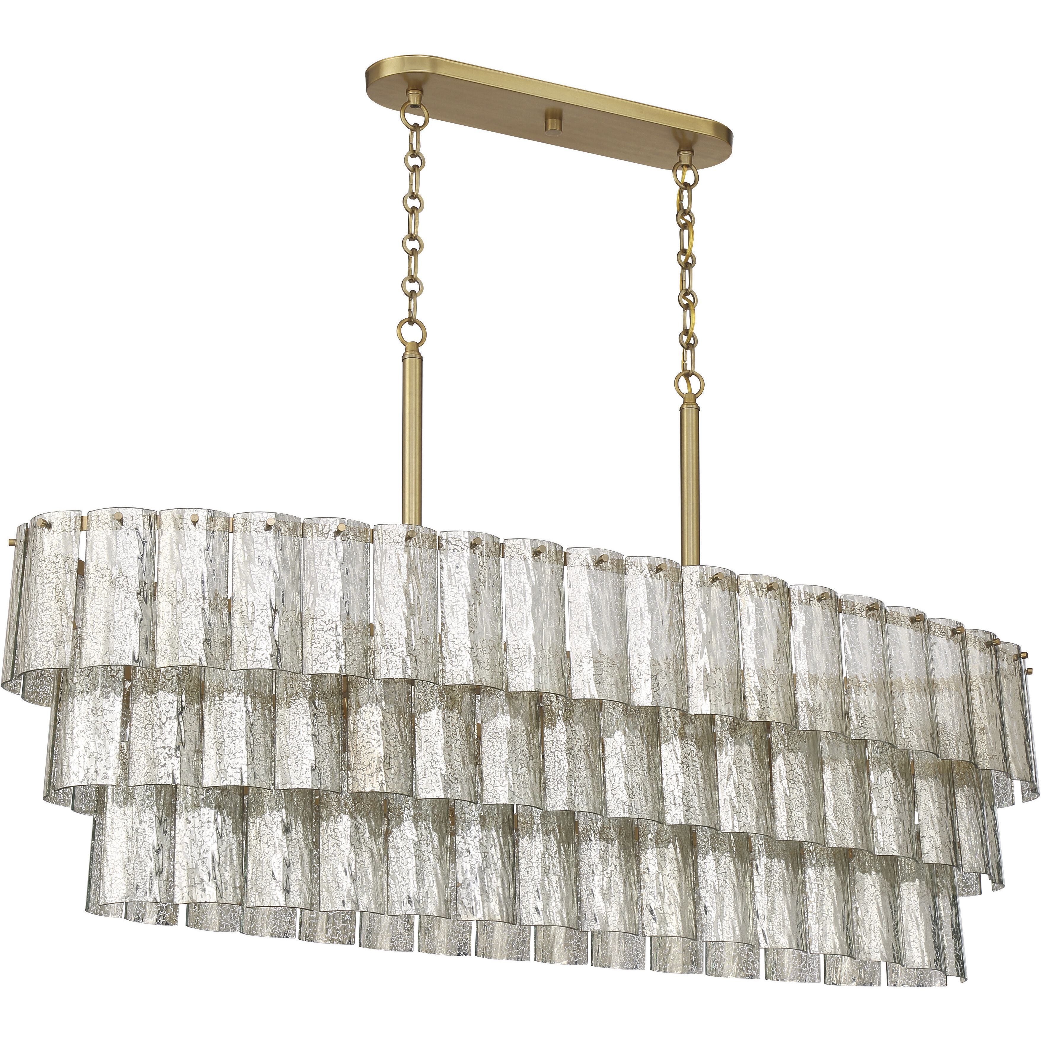 Museo Island Light Ceiling Light in Satin Brass