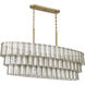 Museo Island Light Ceiling Light in Satin Brass