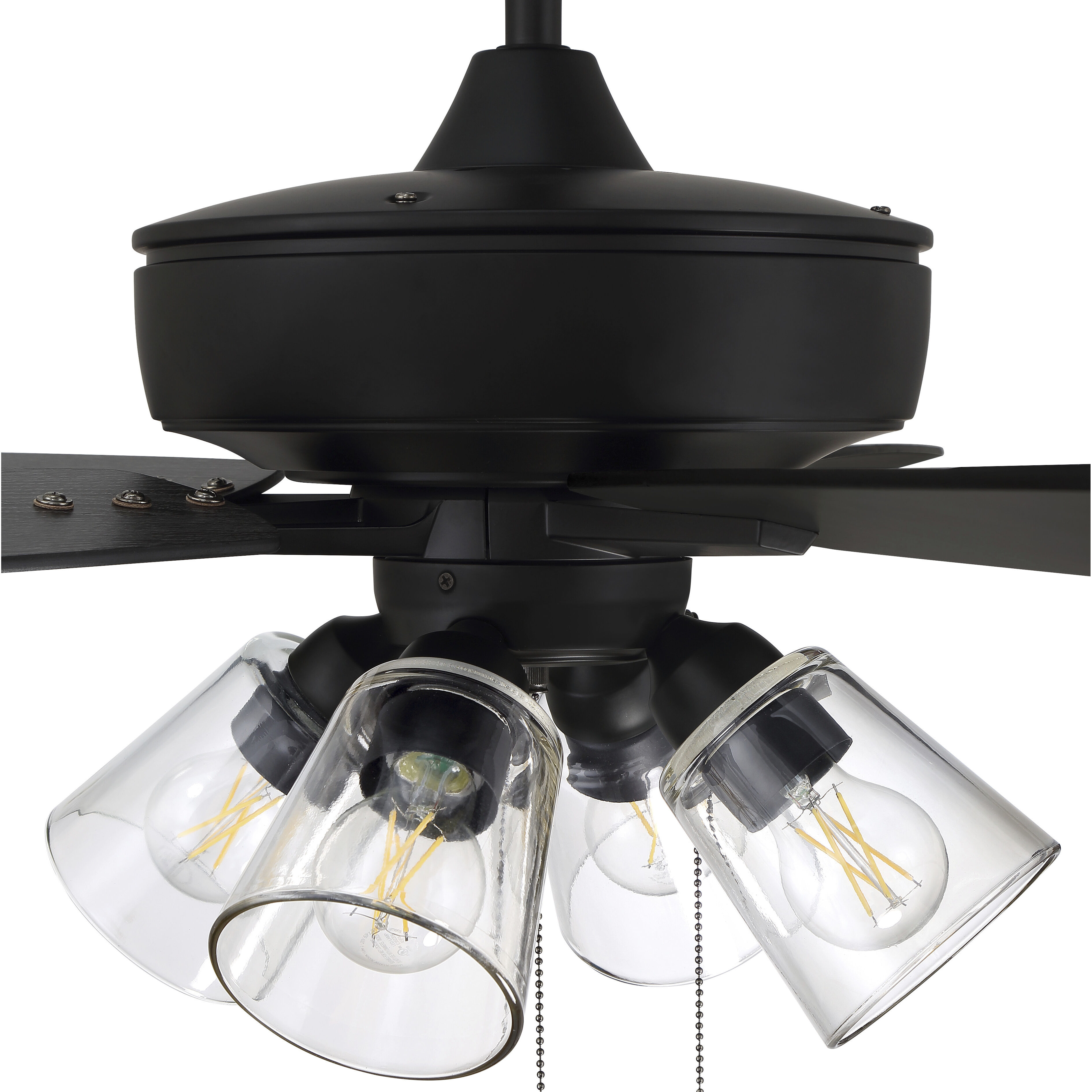 Craftmade S104FB5-60FBGW Super Pro 104 60 inch Flat Black