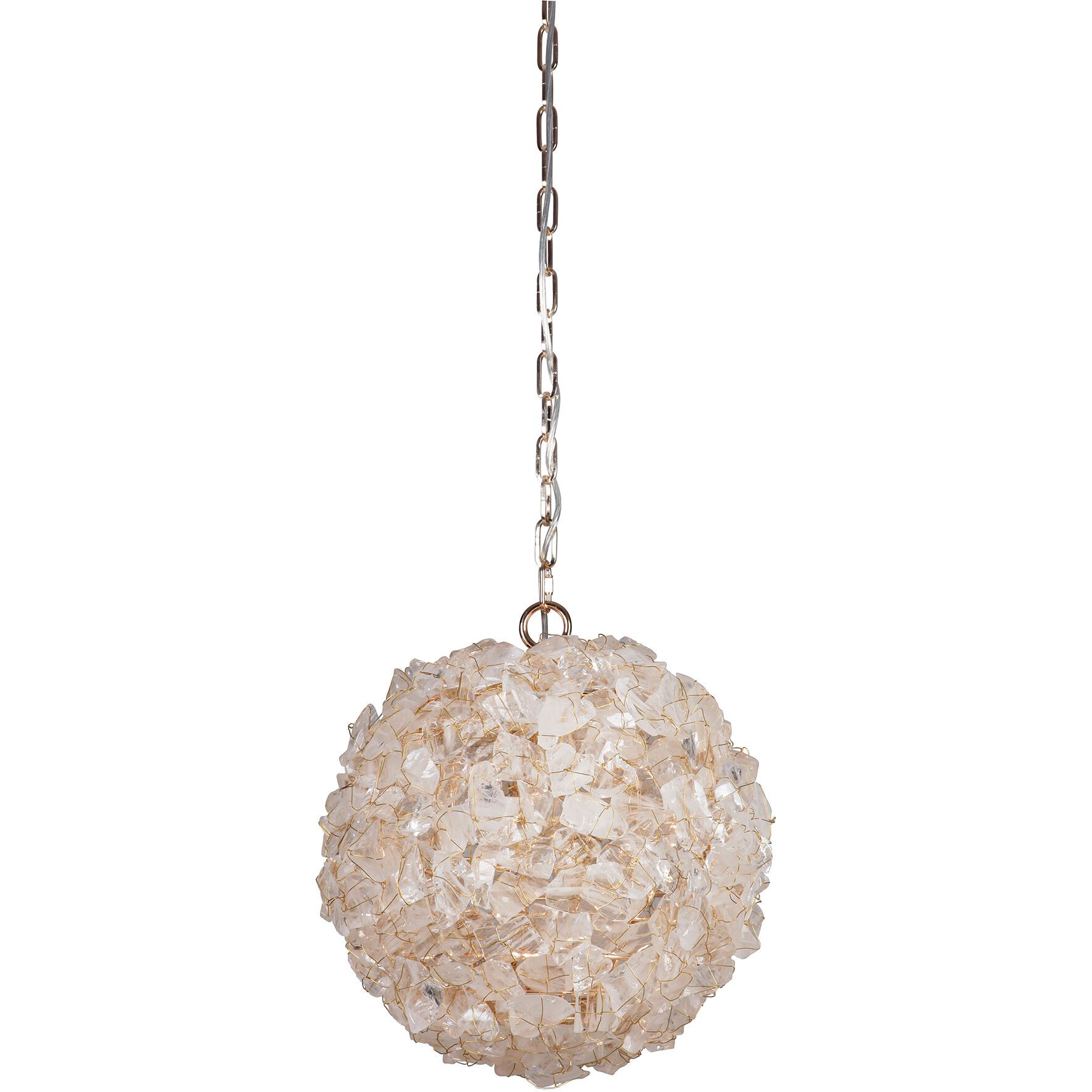 Roxx 1 Light 14 inch Gilded Pendant Ceiling Light, Gallery Collection