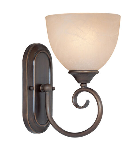 Raleigh 1 Light 7 inch Old Bronze Wall Sconce Wall Light in Painted Alabaster