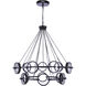 Context LED 36 inch Flat Black Chandelier Ceiling Light