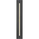 Profiled LED 30 inch Textured Black Outdoor Wall Lantern