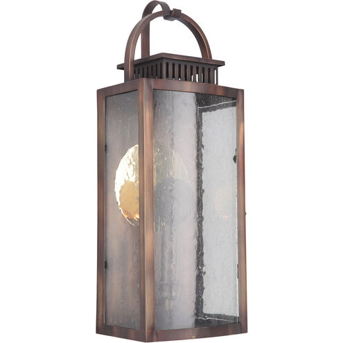 Hearth LED 20 inch Weathered Copper Outdoor Wall Mount, Medium