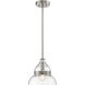 Smyth 1 Light 11 inch Brushed Polished Nickel Mini Pendant Ceiling Light