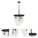 Vesi 4 Light 18 inch Flat Black Pendant Ceiling Light