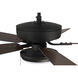 Pro Plus 119 52 inch Espresso with Espresso/Walnut Blades Contractor Ceiling Fan, Pan