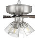 Pro Plus 104 52 inch Brushed Polished Nickel with Driftwood/Grey Walnut Blades Contractor Ceiling Fan