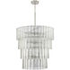 Museo 28 Light 48 inch Brushed Polished Nickel Chandelier Ceiling Light