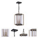 Metalwork 3 Light 9 inch Midnight/Satin Brass Outdoor Pendant