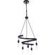 Tranquil 5 Light 17 inch Flat Black Chandelier Ceiling Light