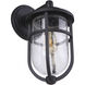 Voyage 1 Light 16 inch Midnight Outdoor Wall Lantern
