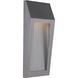 Wedge LED 18 inch Brushed Aluminum Outdoor Outdoor Wall Mount, Large