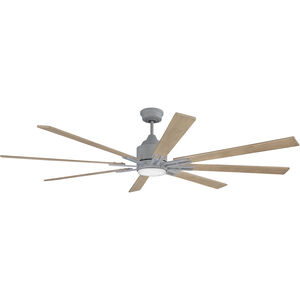 Fleming 70 inch Aged Galvanized with Driftwood Blades Indoor/Outdoor Ceiling Fan