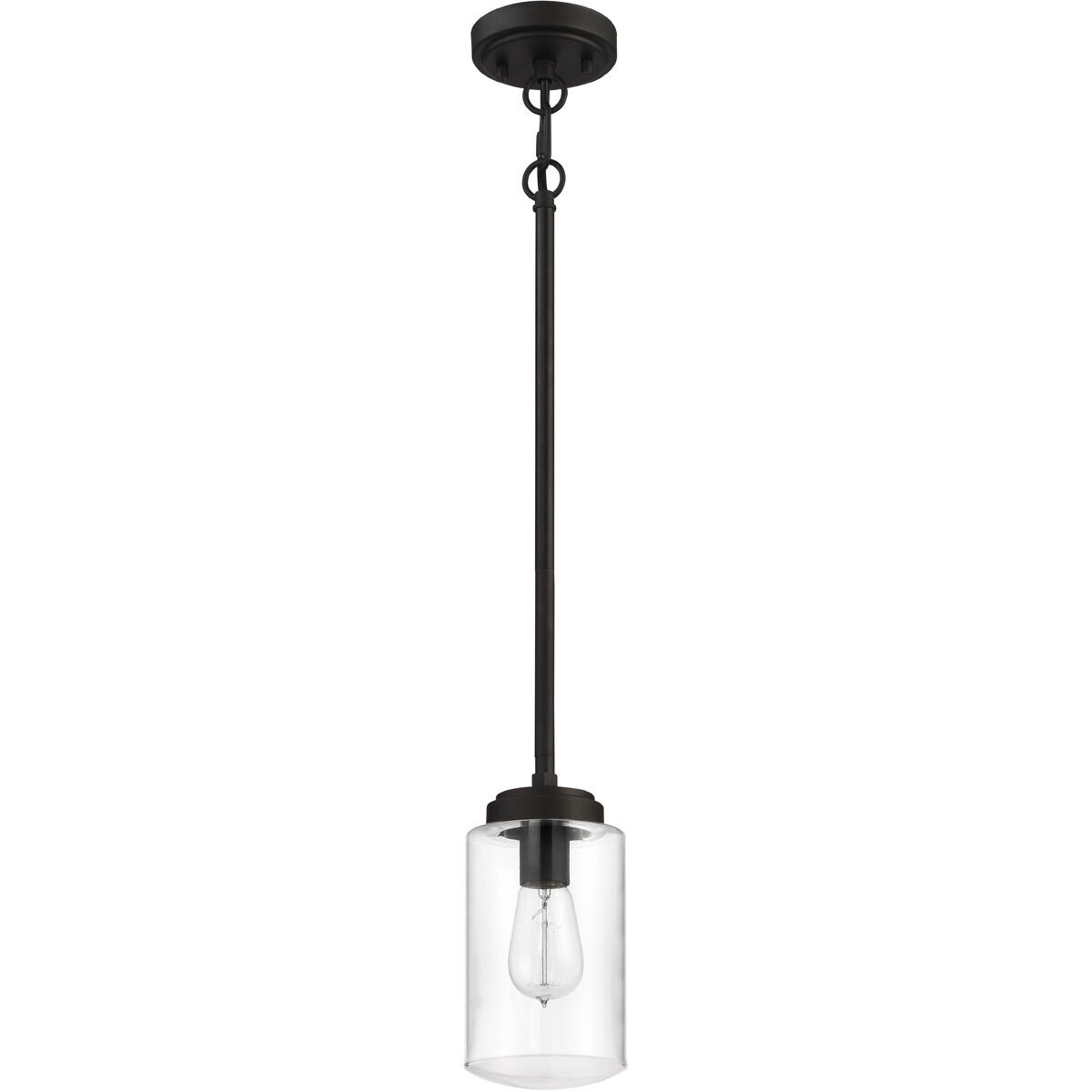 Crosspoint 1 Light 5 inch Espresso Outdoor Pendant