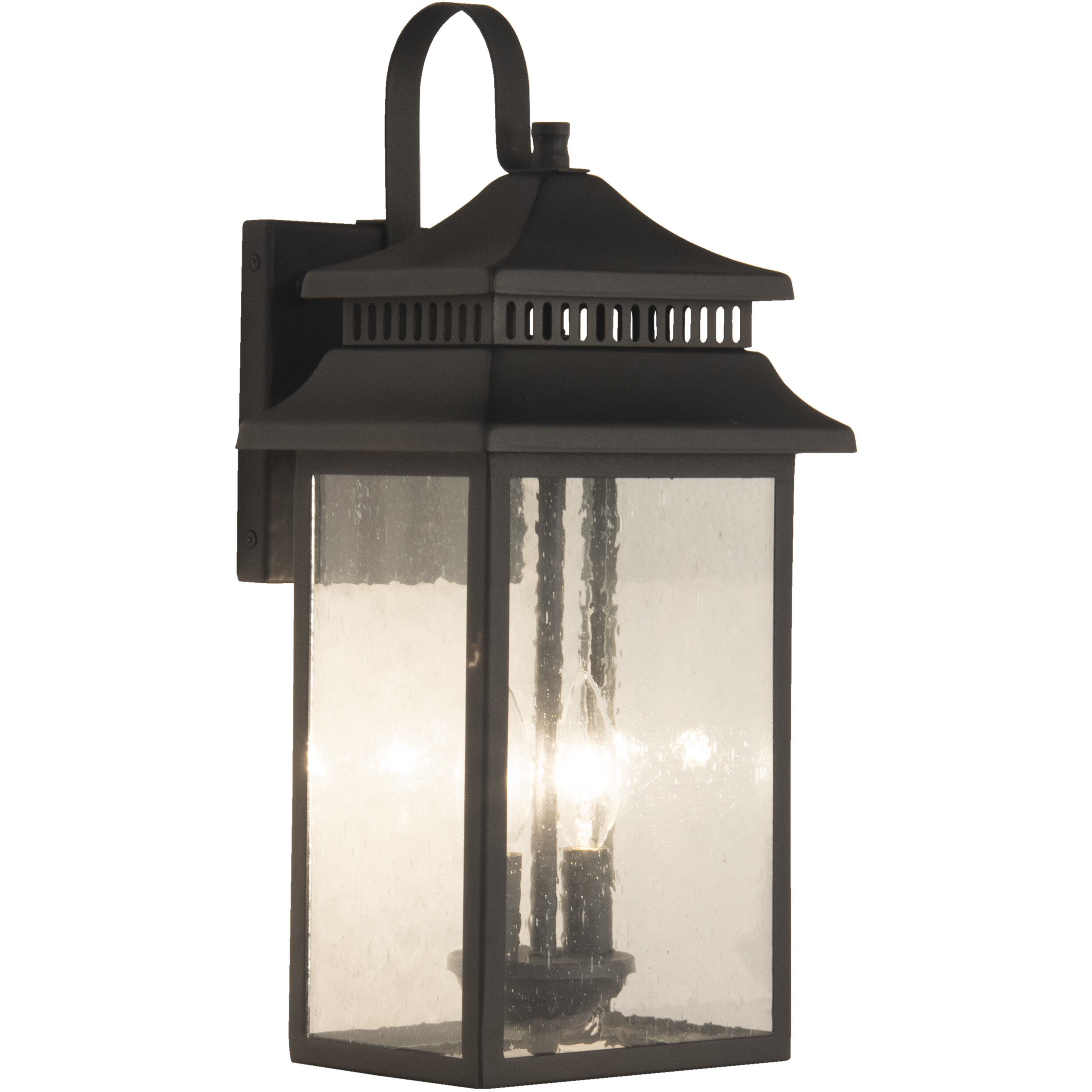 Crossbend 2 Light 19 inch Textured Black Outdoor Wall Mount in Textured Matte Black