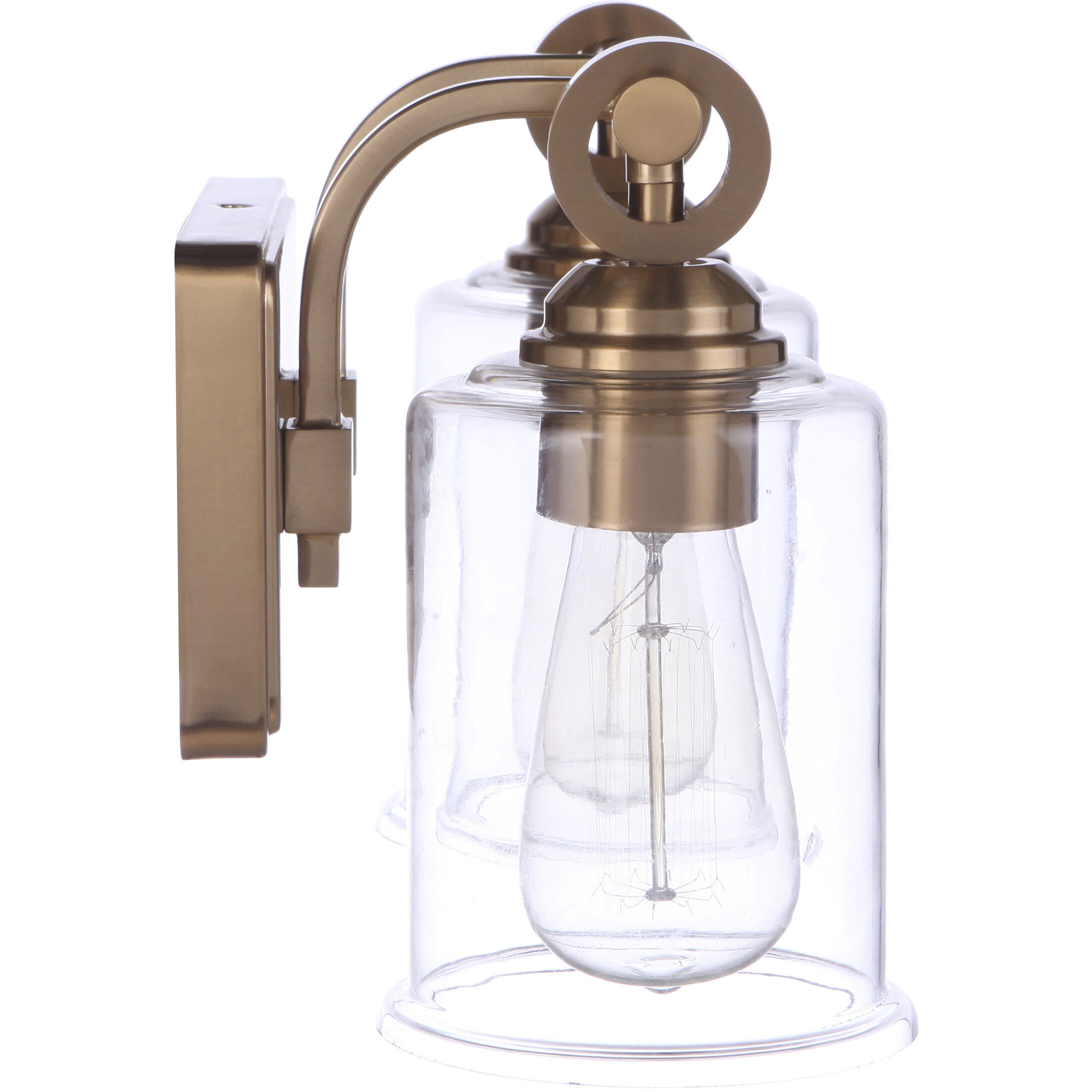 Romero 2 Light 14 inch Satin Brass Vanity Light Wall Light