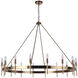 Larrson 16 Light 48 inch Satin Brass Chandelier Ceiling Light