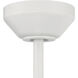 Provision 52 inch Matte White with White/White Blades Ceiling Fan