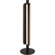 Cameron 21.46 inch 8 watt Flat Black/Walnut Table Lamp Portable Light