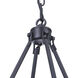 Larrson 6 Light 17.75 inch Flat Black Chandelier Ceiling Light