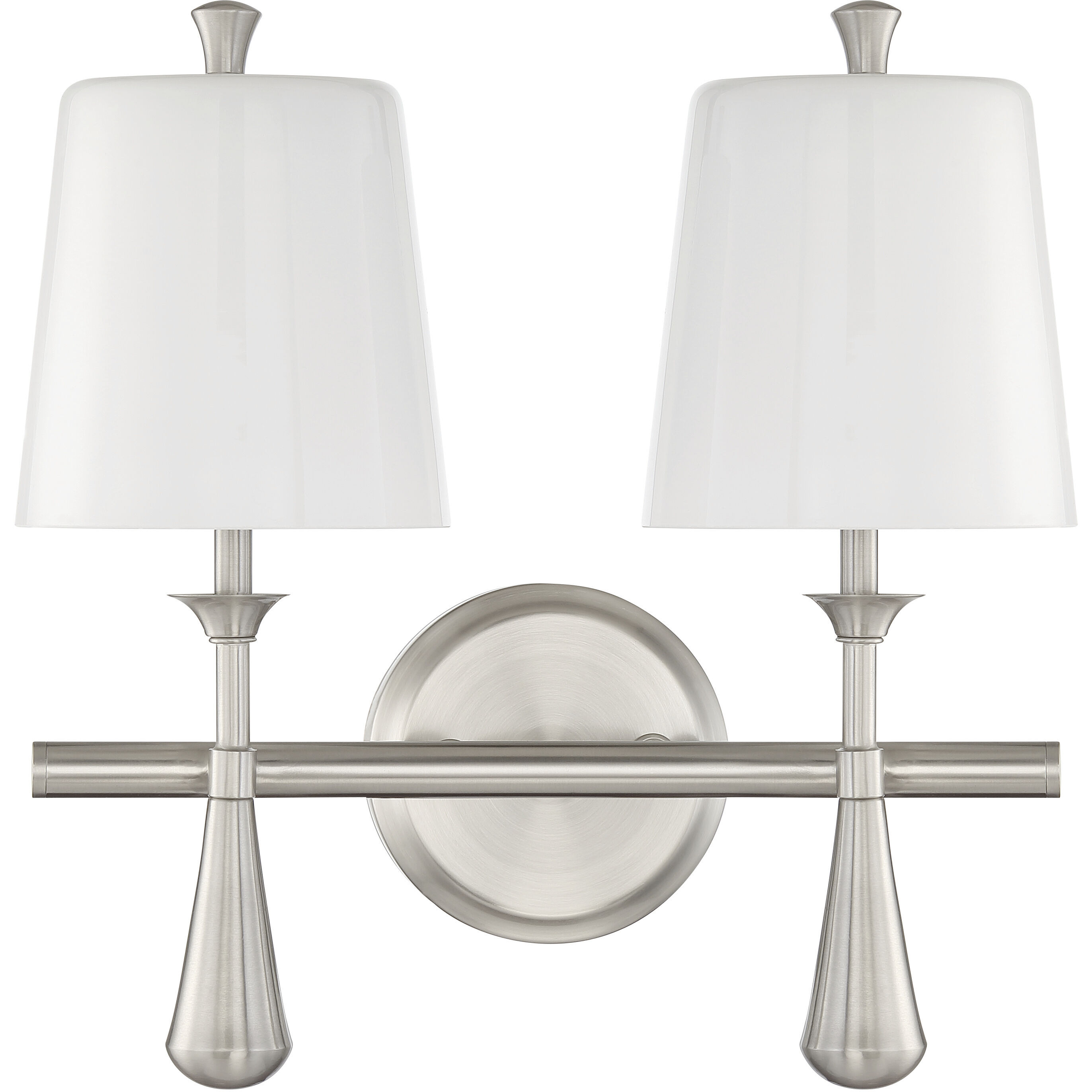 Palmer 2 Light 14 inch Brushed Polished Nickel Vanity Light Wall Light