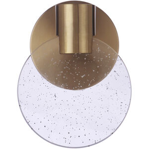 Glisten LED 5.51 inch Satin Brass Wall Sconce Wall Light