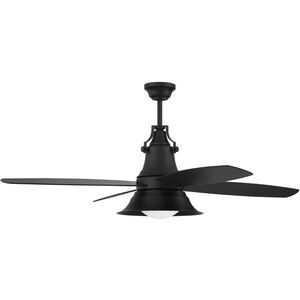 Union 52 inch Flat Black Ceiling Fan, Blades Included