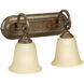 Cecilia 2 Light 14 inch Peruvian Bronze Vanity Light Wall Light
