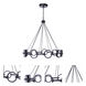 Context LED 36 inch Flat Black Chandelier Ceiling Light