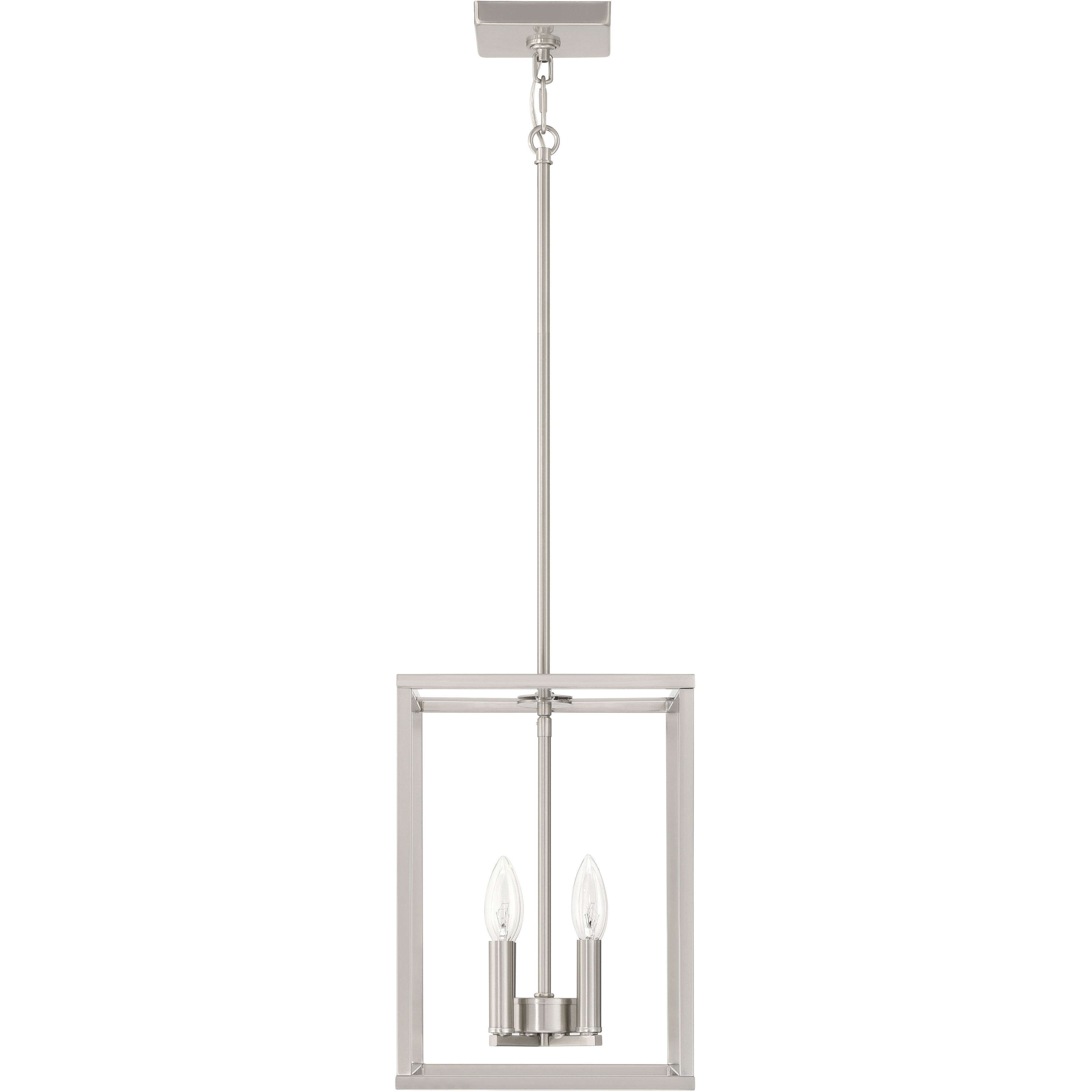 Signature 4 Light 10 inch Brushed Polished Nickel Foyer Light Ceiling Light