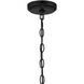 Glenda 3 Light 20 inch Flat Black Chandelier Ceiling Light