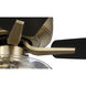 Pro Plus 101 52 inch Satin Brass with Black Walnut/Flat Black Blades Contractor Ceiling Fan