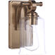 Romero 1 Light 5 inch Satin Brass Wall Sconce Wall Light