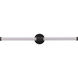 Contrast LED 34 inch Flat Black Vanity Light Wall Light