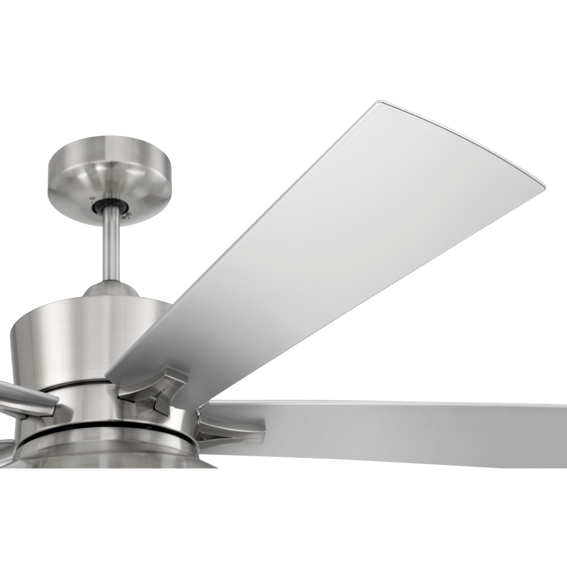 Topper 52 inch Brushed Polished Nickel with Brushed Nickel Blades Fan