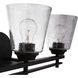 Neighborhood Drake 3 Light 24 inch Flat Black Vanity Light Wall Light, Neighborhood Collection