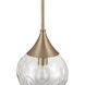 Reflection 1 Light 8 inch Premium Bronze Mini Pendant Ceiling Light