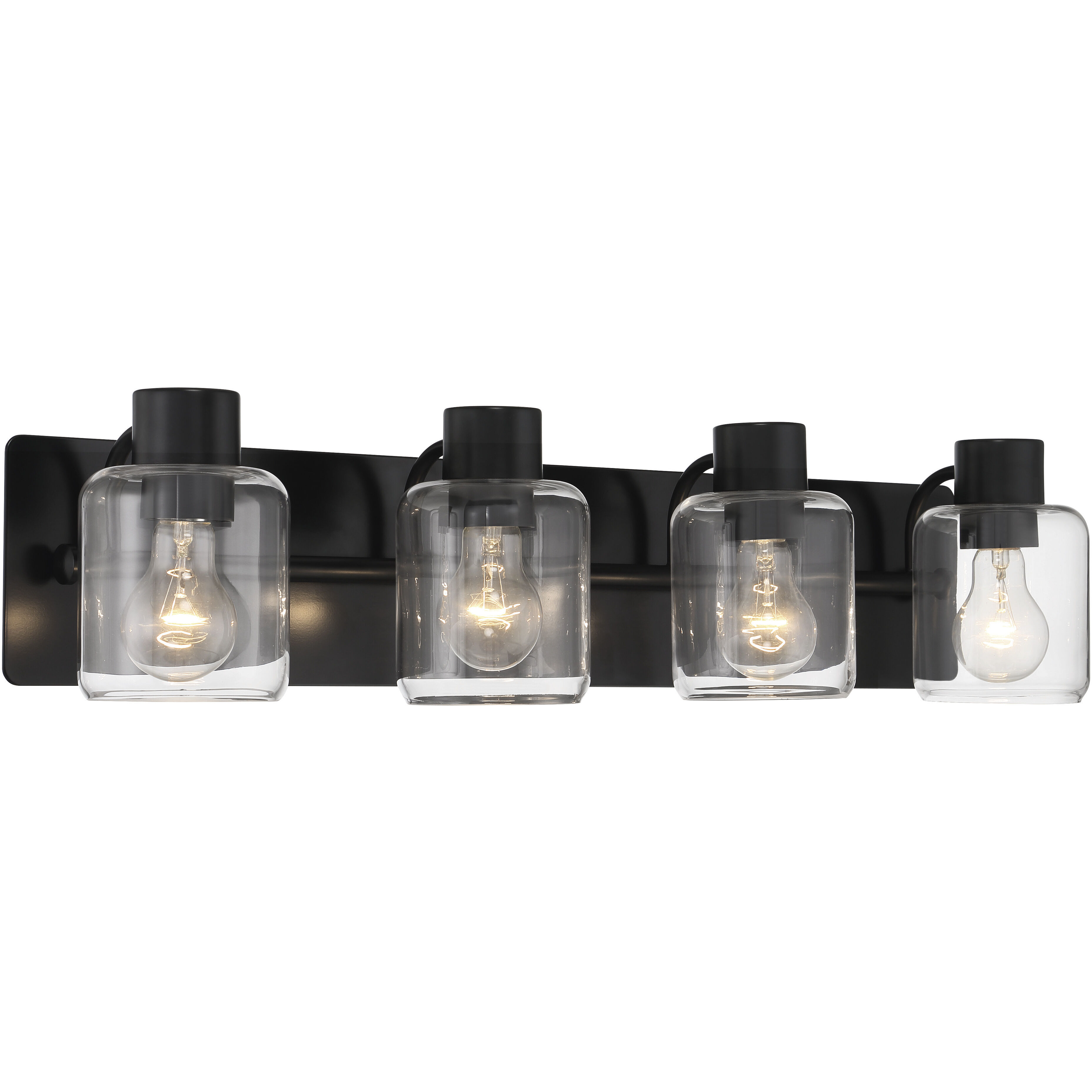 Rori 4 Light 28.25 inch Flat Black Vanity Light Wall Light