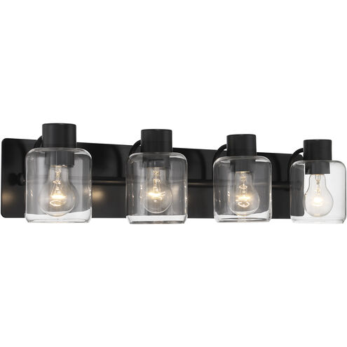 Rori 4 Light 28.25 inch Flat Black Vanity Light Wall Light