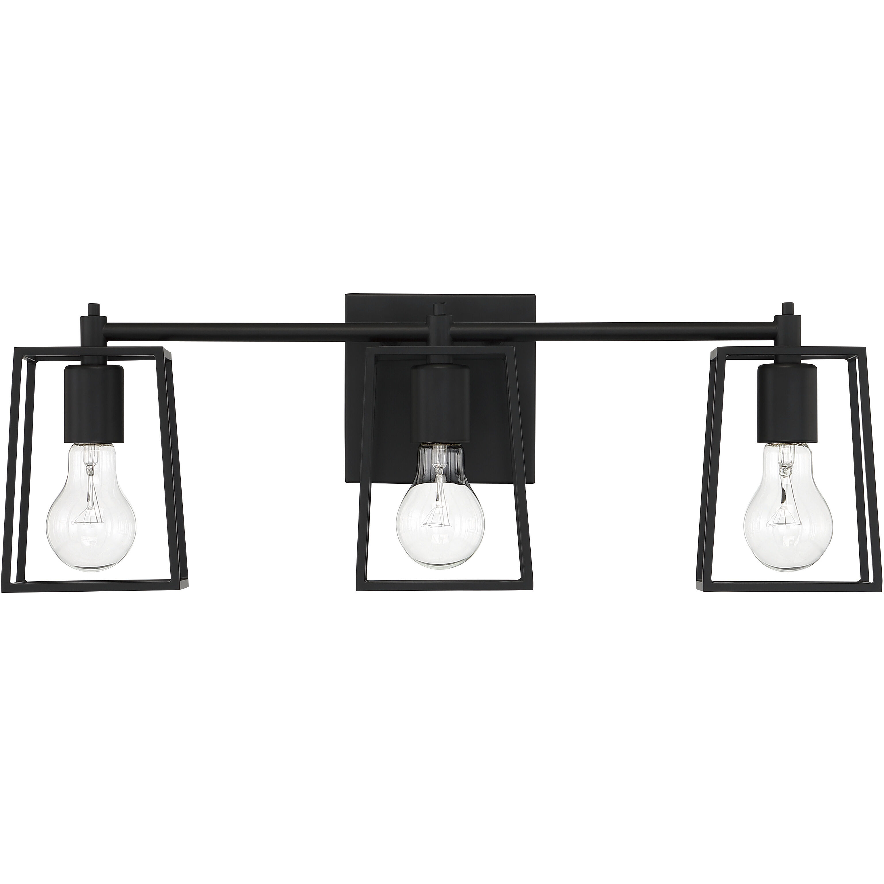 Dunn 3 Light 23 inch Flat Black Vanity Light Wall Light