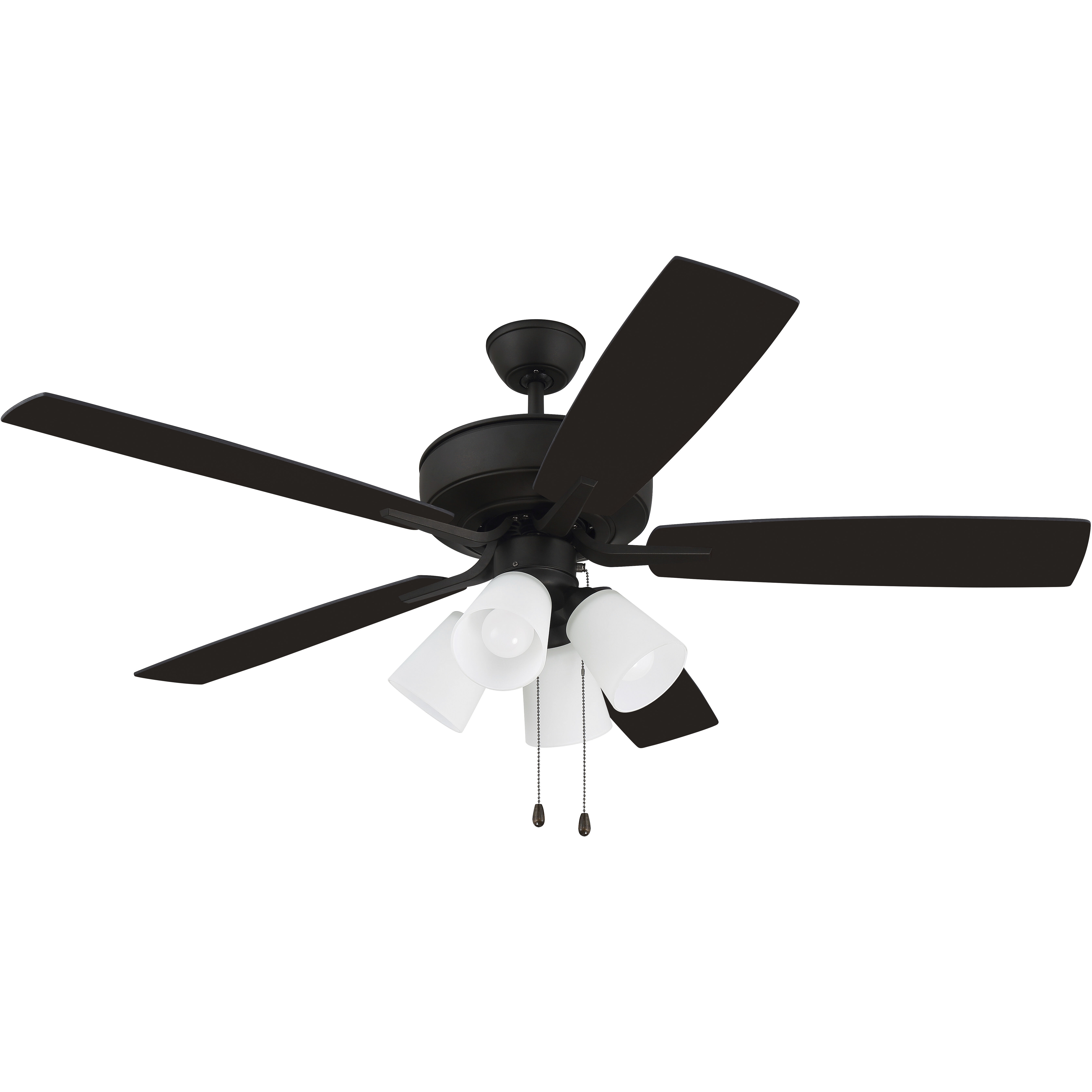 Pro Plus 114 52 inch Espresso with Espresso/Walnut Blades Contractor Ceiling Fan