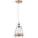 Jeremiah 1 Light 6.88 inch Aged Copper Mini Pendant Ceiling Light