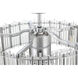 Reveal 24 inch Chrome with Clear Acrylic Blades Fandelier