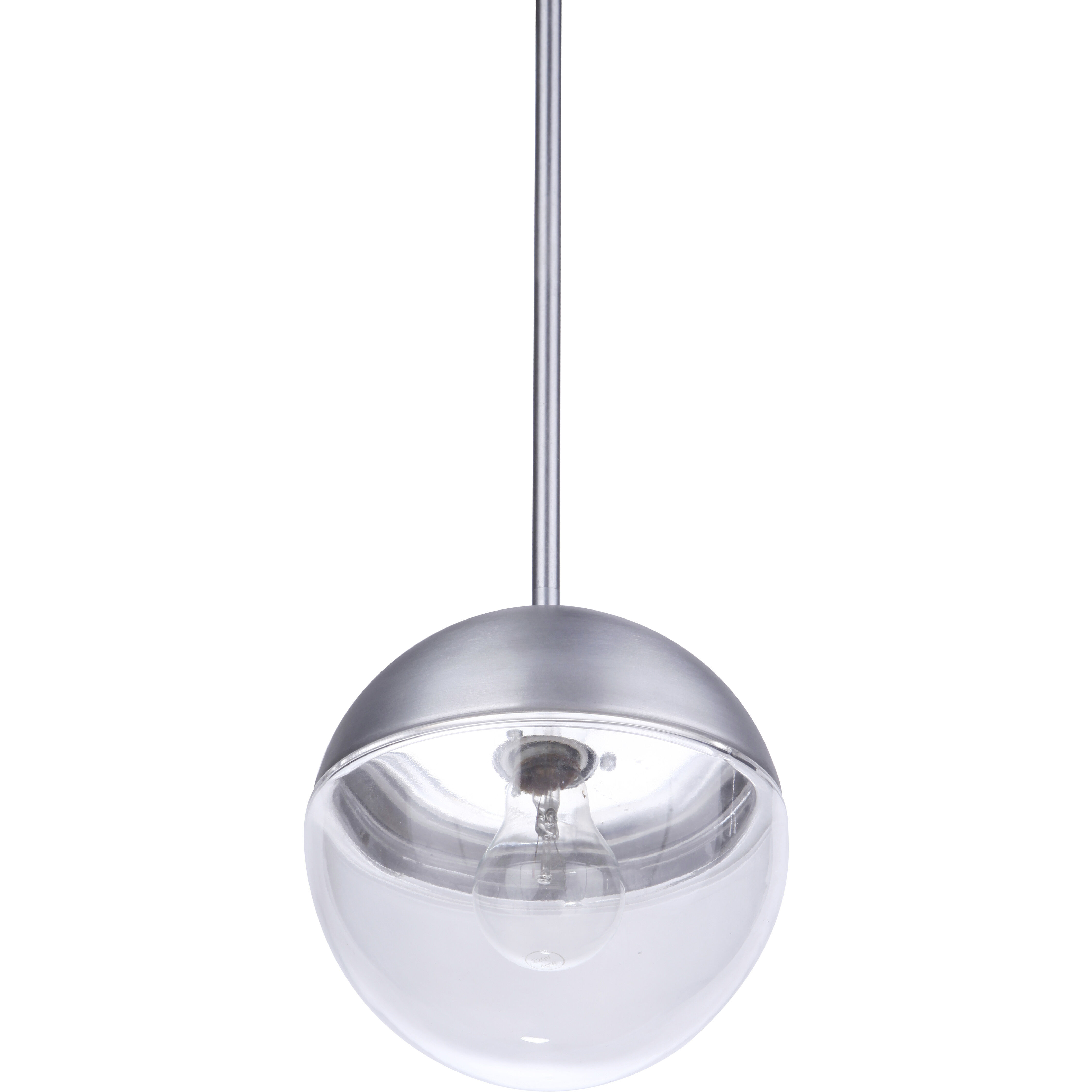 Craftmade ZA3411-SA Evie 1 Light 7.5 inch Satin Aluminum