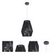 Natural 1 Light 11.81 inch Flat Black Pendant Ceiling Light